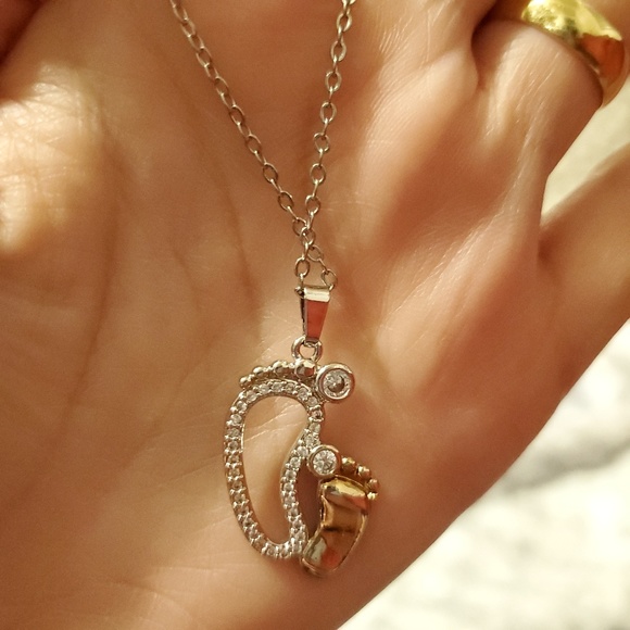 ONE LEFT 👣 Footprint necklace Mother & child - Picture 3 of 3